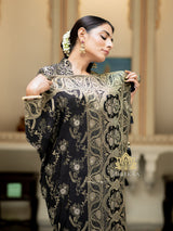 Midnight Black Uppada Silk Saree