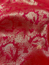 Bride Special Zardozi Hand Embroidery Kanchipuram Silk Saree