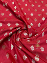 Red Special Banarasi Katan Silk Saree with Gotapatti Zardozi Handwork