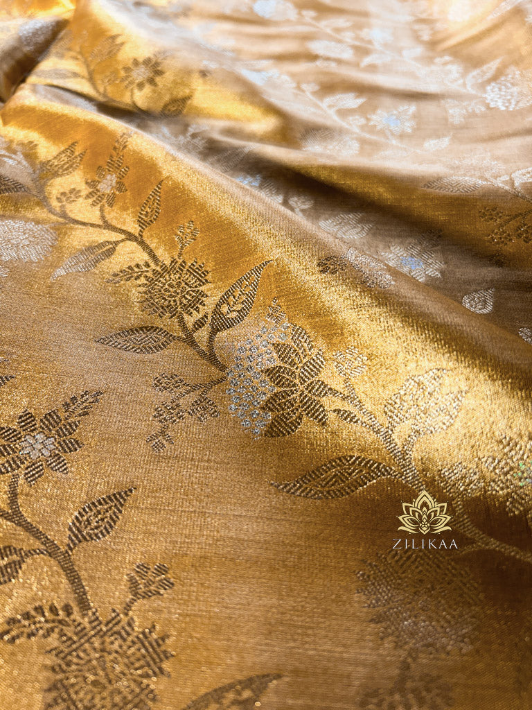 Golden Special Kanchipuram Tissue Silk Saree