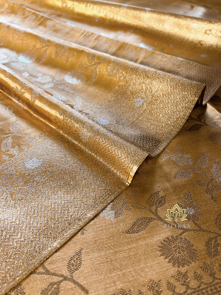 Golden Special Kanchipuram Tissue Silk Saree