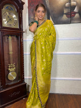 Baby Mehendi Banarasi Uppada Silk Saree