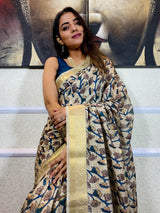 Tuscan Tan Uppada Cotton Silk Saree