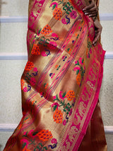 Queen Pink Banarasi Silk Saree