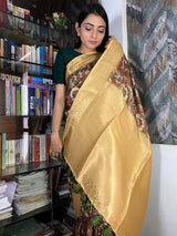 Caramel Brown Uppada Cotton Silk Saree