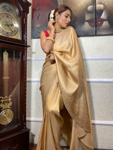 Golden Shaded Kanjeevaram Silk Saree