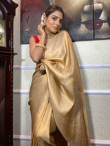 Golden Shaded Kanjeevaram Silk Saree