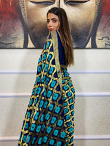 Admiral Blue Georgette Bandhej Saree