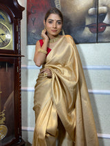 Golden Shaded Kanjeevaram Silk Saree