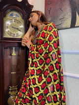 Midnight Black Georgette Bandhej Saree