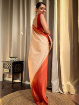 Off White Kanjeevaram Silk Saree